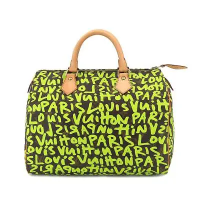 LOUIS VUITTON Monogram Graffiti Speedy 30 Hand Bag M93706 Purse 90198548 • £1983.53