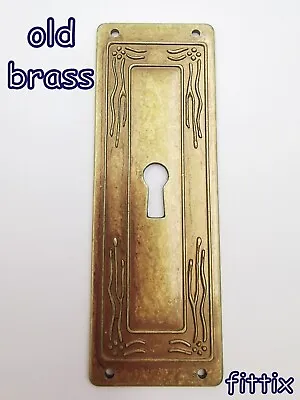 £4.99 • Buy Hardware Key Hole  Old   Brass Effect  Escutcheon Keyhole Plate  
