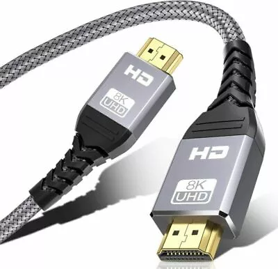 High Speed HDMI 2.1 Cable Cord 8K 60Hz 48Gbps For Apple TV PS5/PS4/PS3 Xbox Sony • $11.29