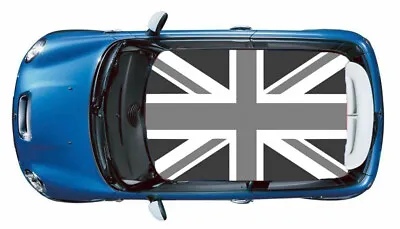 Union Jack U.K. Flag 42  X 50  Mini Cooper Roof Vinyl Decal Sticker Wrap #440 • $49.95