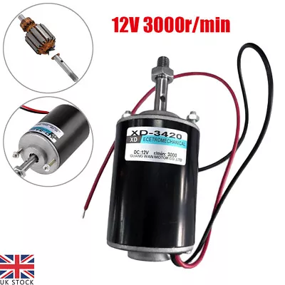 Permanent Magnet DC Motor Generator Permanent Magnet Reversible Gear High Speed • £11.66