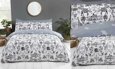 Safari Royale Animal Print Duvet Cover Reversible Bedding Set Single Double King • £16.99