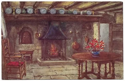 The Kitchen Anne Hathaways Cottage Stratford - W W Quatremain Unused Salmon 2182 • £1.90