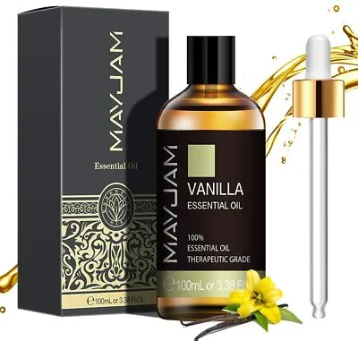 MAYJAM Pure Vanilla Sandalwood Essential Oil Natural Aromatherapy Diffuser Oil • £11.99