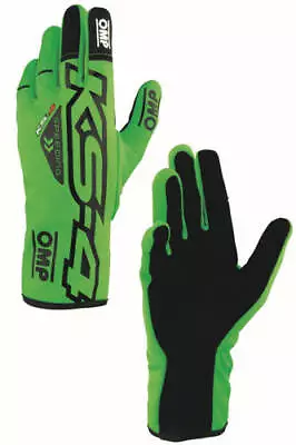 OMP Racing Karting Kart Gloves KS-4 MY2023 Green - Size XXS • $55.13