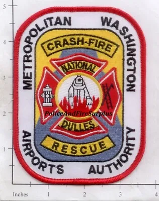 Virginia - Dulles Airports Authority VA Fire Dept Patch - Crash Fire Rescue • $3.99