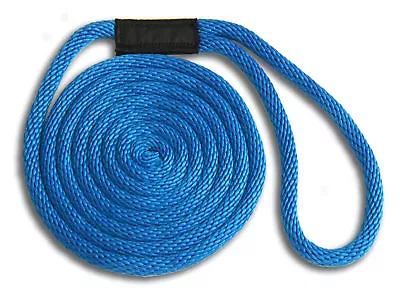 5/8  X 10' Solid Braid Nylon Dock Lines - Royal Blue - Made In USA • $21.99