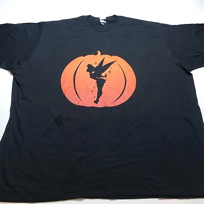 Disney T-Shirt Unisex Size 6XL Plus Tinkerbell Pumpkin Halloween Thanksgiving • $22.06