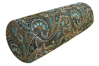 Bolster Cover*Chinese Rayon Brocade Neck Roll Long Tube Yoga Pillow Case*BL18 • £26.08