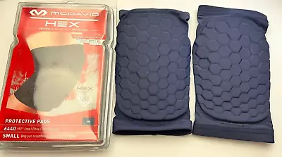 Mcdavid 6440 HEX Protective Knee / Elbow / Shin Pads Size Small Navy-pair • $13.99