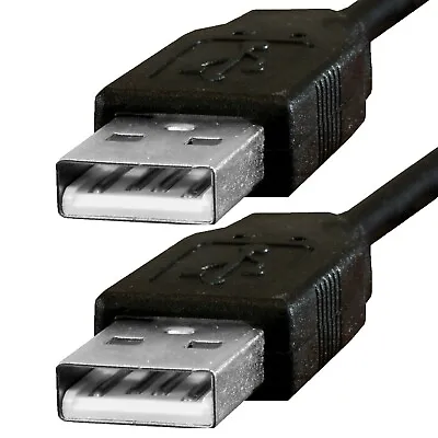 £3.24 • Buy PREMIUM USB 2.0 Male To Male (Type A) 1.8m Long DOUBLE ENDED PC Data Cable Lead