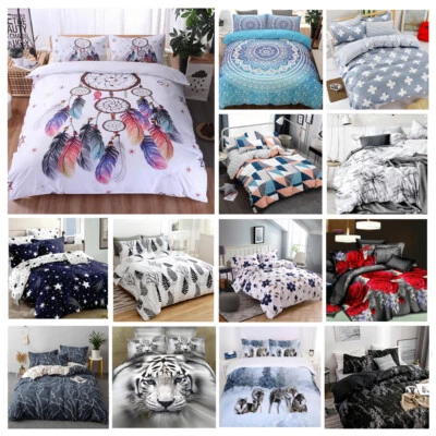 $28.80 • Buy 2023 New Ultra Soft Quilt Doona Duvet Cover Set Single Double Queen Super King