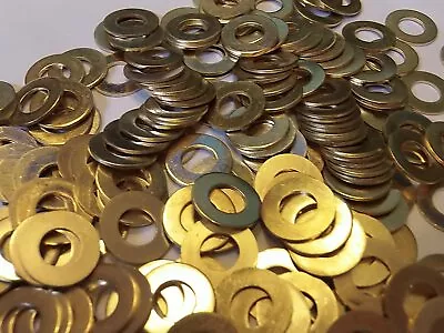 £0.99 • Buy Solid Brass Washers M2 M2.5 M3 M4 M5 M6 M8 M10 M12 M14 UK Supplier
