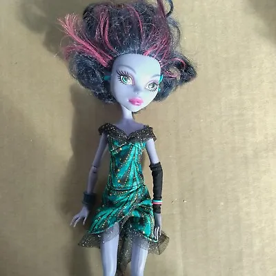 Rare Monster High Jane Boolittle Purple Dark Skin Retire Doll Dress • $6.50