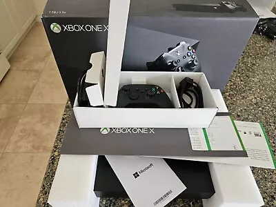 Microsoft Xbox One X 1TB Console - Controller Box Cables Original Inserts • $179.88