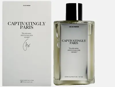 Zara Captivatingly Paris 75ml - 2.54 Oz EDP Eau De Parfum Perfume Fragrance New • £34.99