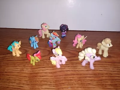 My Little Pony My Busy Book Lot Of 10 Mini Ponies Cake Topper 1.5” - 2” • $11.04