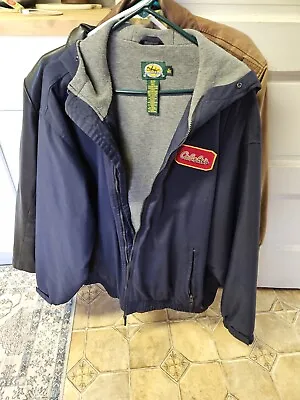Rare Cabela’s Red Patch XL Blue Hooded Parka Jacket. Managers Award Service • $24.99