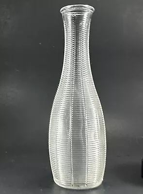 VINTAGE FTD USA Glass Bud Vase W/Textured Lines Retro MCM • $6.99