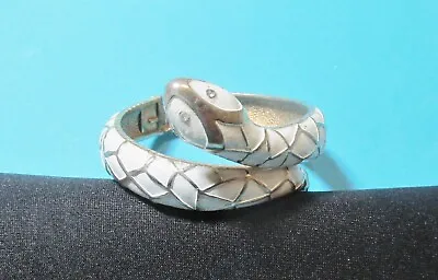 Vintage Signed Boucher Enamel Snake Bracelet • $64.99