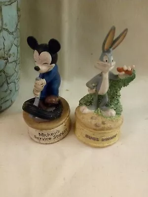 Vintage Lenox Mickey Mouse Bugs Bunny Figurines • $25