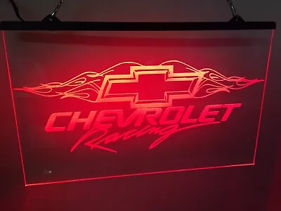$34.88 • Buy Chevy Racing Led Neon Light Sign Custom Game Room ,  Bar , Garage Shop