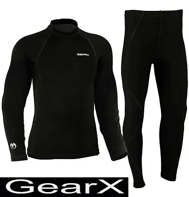 All Weather Motorcycle Base Layer Motorbike Under Suit Sports Shirt Trousers • $37.88