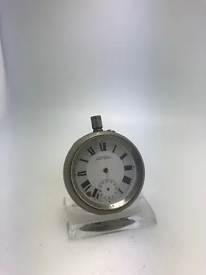 £14.99 • Buy Riverside Watch Company, Brooklyn Silver Plated Chrono Regulator Pocket Watch