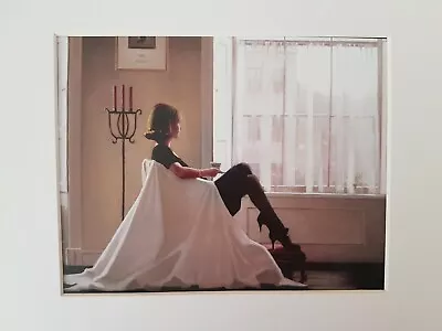 £3.79 • Buy Jack Vettriano In Thoughts Of You White Mounted Art Print Special Offer NEW