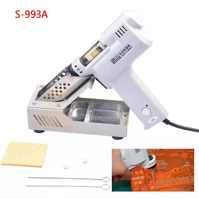 S-993A Electric Vacuum Desoldering Pump Solder Sucker Gun Handheld 100W 220V • $123.49