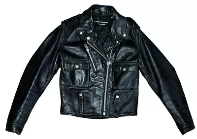 VINTAGE HARLEY DAVIDSON AMF LEATHER JACKET  CYCLE QUEEN Sz S??  CHOPPER BIKER • $90