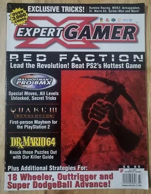 Expert Gamer Magazine #85 Red Faction Quake 3 Dr Mario 64 - July 2001 • $4.70