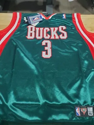 Brandon Jennings #3 Milwaukee Bucks Adidas Sewn Jersey Size 52 XL • $40