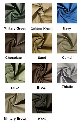 WATERPROOF FABRIC 4oz CANVAS COATED Outdoor Tarpaulins Covers Awnings Strong • £5.99