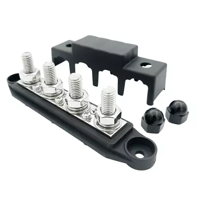 4 Way Bus Bar Power Distribution Block 250A BLACK 12V 48V • $30