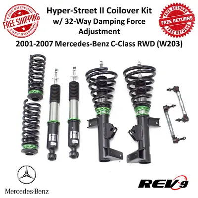 REV9 Hyper-Street II Coilover Kit For 2001-2007 Mercedes-Benz C-Class (W203) RWD • $550