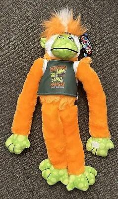 NEW Mohawk Monkey 24” Orange Hangry Dinosaur Plush Stuffed Animal Kipp • $17.95