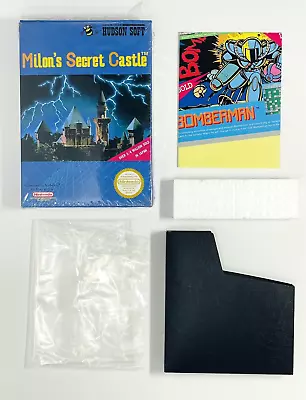 Milon's Secret Castle - Nintendo NES - Authentic Box And Poster Only - No Game • $35