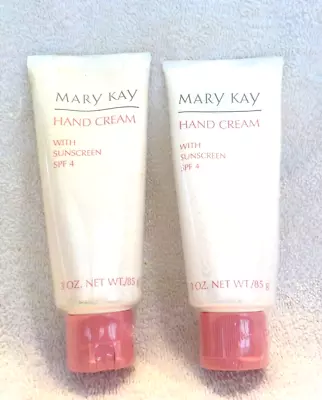 Lot Of 2 Mary Kay Hand Cream With SPF4 Sunscreen - 3 Oz. - 3634 NOS • $19.50