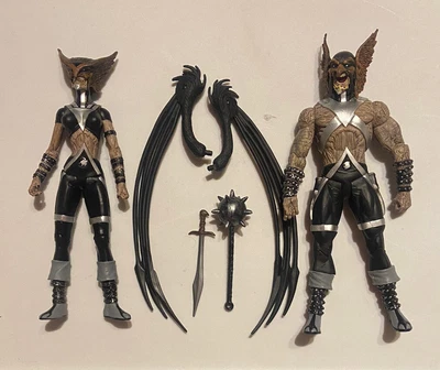 $60 • Buy DC Direct Blackest Night Lot Of 2 - Hawkgirl Hawkman 6” Loose Figures