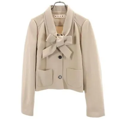 MARNI Jacket Beige Women Size 44 Preowned Authentic From Japan • $233