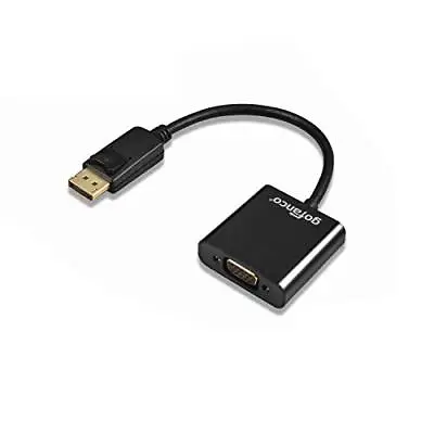 Gofanco Pro-Series DisplayPort To VGA Adapter - Black MALE To FEMALE (DPVGA) • $11.39