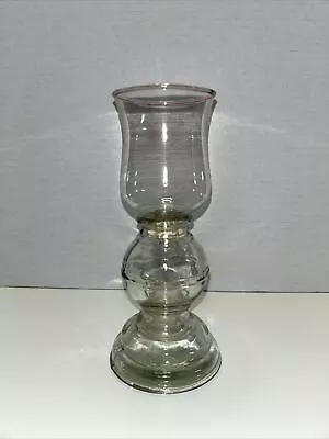 Vintage Clear Glass Hurricane Votive Candle Holder Lamp Lantern Made IN Mexico • $5