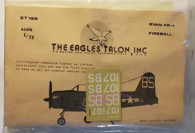 $8.99 • Buy The Eagles Talon Ryan FR-1 Fireball 1/72 Vacuform Kit