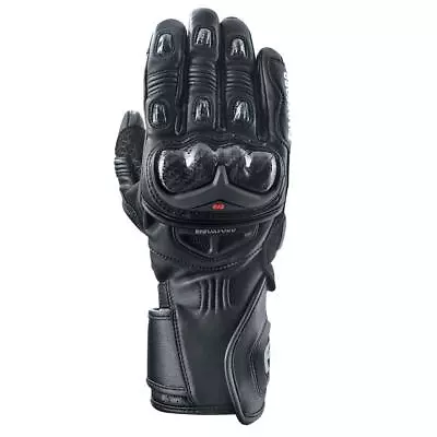 Oxford RP-2R Mens Leather Sports Racing Motorcycle Motorbike Gloves Black White • £58.33