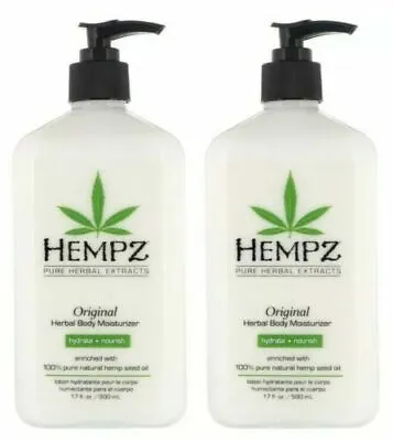 Hemp ORIGINAL Herbal Body Moisturizer Lotion 17oz (pack Of 2)  • $44.98