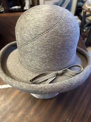 VTG Henry Dollar Betmar Fashion Hat Gray Rolled Wool Felt New York Fedora Derby • $101