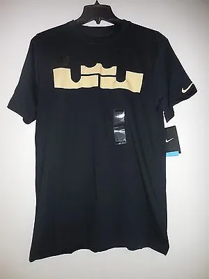 Nike Men's Dri-Fit Black Short Sleeve LebronJamesBasketball T-Shirt 451217 M-2XL • $32