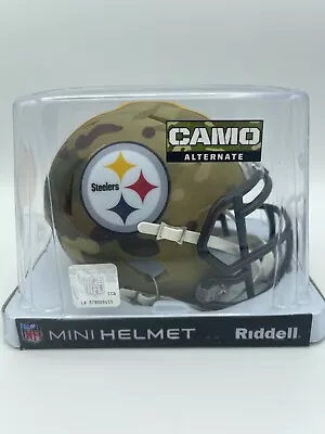 Pittsburgh Steelers Camo Alt Riddell Speed Mini Helmet - New In Riddell Box • $69.99