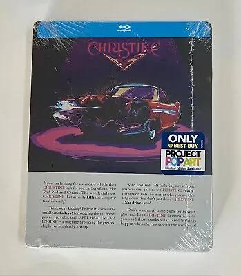 Christine Exclusive Blu-Ray Steelbook -OOP -NEW - John Carpenter - Stephen King • $24.67